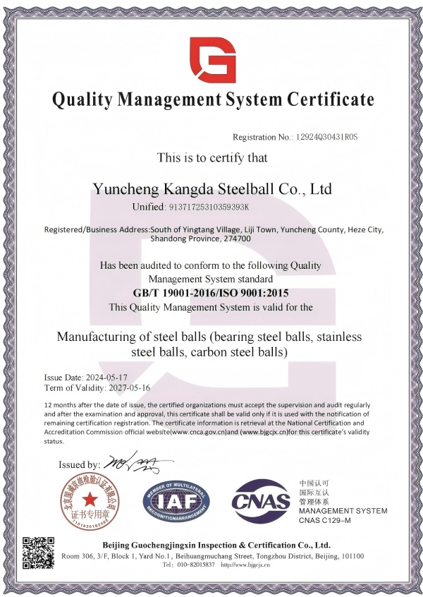 ISO9001 Certified Condar Factory produziert ROHS und erzielte getestete Stahlkugeln, willkommene Kauf!